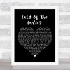 The Courteeners Last Of The Ladies Black Heart Song Lyric Quote Print