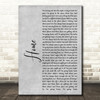 Daughtry Home Grey Rustic Script Decorative Wall Art Gift Song Lyric Print