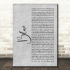 Wham! Blue Grey Rustic Script Decorative Wall Art Gift Song Lyric Print