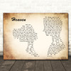 DJ Sammy Heaven (Candlelight Mix) Man Lady Couple Decorative Gift Song Lyric Print