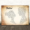 Alicia Keys Fallin' Man Lady Couple Decorative Wall Art Gift Song Lyric Print