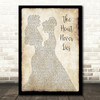 McFly The Heart Never Lies Lesbian Couple Two Ladies Dancing Wall Art Song Lyric Print