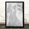 Ed Sheeran Kiss Me Lesbian Couple Two Ladies Dancing Grey Decorative Gift Song Lyric Print