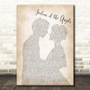Donna Taggart Jealous of the Angels Man Lady Bride Groom Wedding Wall Art Gift Song Lyric Print