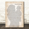 Mariah Carey Always Be My Baby Mother & Baby Decorative Wall Art Gift Song Lyric Print