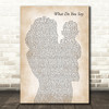 Reba McEntire What Do You Say Mother & Baby Decorative Wall Art Gift Song Lyric Print