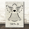 Andrea Bocelli & Matteo Bocelli Fall On Me Music Script Angel Wall Art Song Lyric Print
