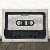 Rod Stewart Maggie May Music Script Cassette Tape Decorative Wall Art Gift Song Lyric Print