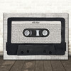 Smash Mouth All Star Music Script Cassette Tape Decorative Wall Art Gift Song Lyric Print