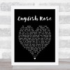 English Rose Paul Weller Black Heart Song Lyric Quote Print