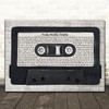 Savage Garden Truly Madly Deeply Music Script Cassette Tape Song Lyric Print