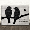 Our Side Que Jehová te Bendiga Lovebirds Music Script Decorative Gift Song Lyric Print