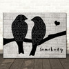Depeche Mode Somebody Lovebirds Music Script Decorative Wall Art Gift Song Lyric Print