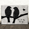 Editors Bird Of Prey Lovebirds Music Script Decorative Wall Art Gift Song Lyric Print