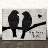Sade By Your Side Lovebirds Music Script Decorative Wall Art Gift Song Lyric Print