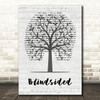 Black Star Riders Blindsided Music Script Tree Decorative Wall Art Gift Song Lyric Print