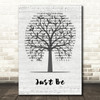 Paloma Faith Just Be Music Script Tree Decorative Wall Art Gift Song Lyric Print