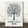 The Avett Brothers A Fathers First Spring Music Script Tree Song Lyric Print