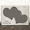 Ruelle I Get To Love You Landscape Music Script Two Hearts Decorative Wall Art Gift Song Lyric Print