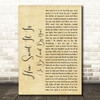 James Taylor How Sweet It Is (To Be Loved By You) Rustic Script Wall Art Gift Song Lyric Print