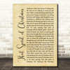 Ray Charles That Spirit of Christmas Rustic Script Decorative Wall Art Gift Song Lyric Print