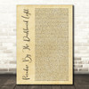 Meat Loaf Paradise By The Dashboard Light Rustic Script Decorative Gift Song Lyric Print