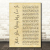 Otis Redding That's How Strong My Love Is Rustic Script Decorative Gift Song Lyric Print
