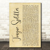 Protest The Hero Tongue-Splitter Rustic Script Decorative Wall Art Gift Song Lyric Print