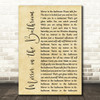 The Beat Mirror in the Bathroom Rustic Script Decorative Wall Art Gift Song Lyric Print