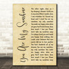 Johnny Cash You Are My Sunshine Rustic Script Decorative Wall Art Gift Song Lyric Print