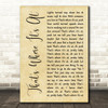 Sam Cooke That's Where It's At Rustic Script Decorative Wall Art Gift Song Lyric Print