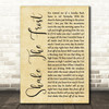 Tyler Childers & The Highwall Shake The Frost Rustic Script Wall Art Song Lyric Print