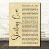 Chris Stapleton Starting Over Rustic Script Decorative Wall Art Gift Song Lyric Print