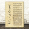 The Jam That's Entertainment Rustic Script Decorative Wall Art Gift Song Lyric Print