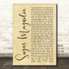 Grateful Dead Sugar Magnolia Rustic Script Decorative Wall Art Gift Song Lyric Print