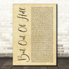 Meat Loaf Bat Out Of Hell Rustic Script Decorative Wall Art Gift Song Lyric Print