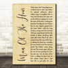 Pearl Jam Man Of The Hour Rustic Script Decorative Wall Art Gift Song Lyric Print
