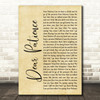 Niall Horan Dear Patience Rustic Script Decorative Wall Art Gift Song Lyric Print