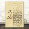 Alice In Chains Rooster Rustic Script Decorative Wall Art Gift Song Lyric Print