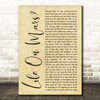 Elton John Tiny Dancer Rustic Script Decorative Wall Art Gift Song Lyric Print