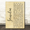Hubert Parry Jerusalem Rustic Script Decorative Wall Art Gift Song Lyric Print