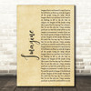 John Lennon Imagine Rustic Script Decorative Wall Art Gift Song Lyric Print