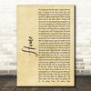 Daughtry Home Rustic Script Decorative Wall Art Gift Song Lyric Print