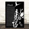 Blues Traveler Hook Black & White Saxophone Player Decorative Wall Art Gift Song Lyric Print