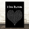 Boyzone I Can Dream Black Heart Song Lyric Quote Print