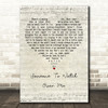 Ella Fitzgerald Someone To Watch Over Me Script Heart Decorative Wall Art Gift Song Lyric Print