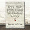Daryl Hall & John Oates Someone Like You Script Heart Decorative Wall Art Gift Song Lyric Print