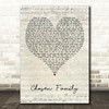 Rina Sawayama & Elton John Chosen Family Script Heart Decorative Wall Art Gift Song Lyric Print
