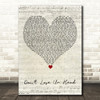 Six The Musical Cast Don't Lose Ur Head Script Heart Decorative Wall Art Gift Song Lyric Print