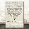 The Spencer Davis Group Keep On Runnin' Script Heart Decorative Wall Art Gift Song Lyric Print